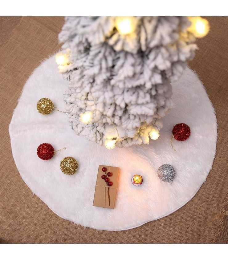 Tapis de sapin de Noël Blanc - Décorations Noel